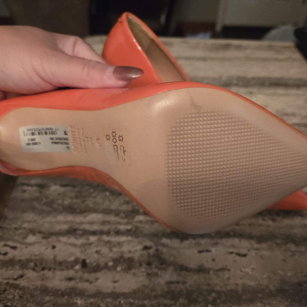 SCHUTZ Vibrant Orange Heels